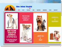 Tablet Screenshot of almaanimalhospital.com